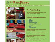 Tablet Screenshot of futonfactory.com.au